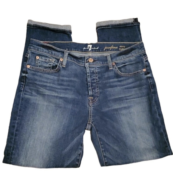 7 For All Mankind Denim - 7 for all mankind josefina skinny boyfriend